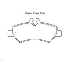 Pastilha De Freio Sprinter 2.2 Traseira Sem Alarme Sistema Bosch 3304 Syl