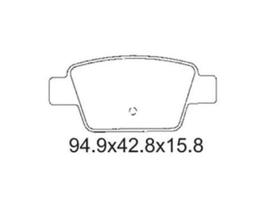 Pastilha De Freio Stilo 1.8 Traseira Sem Alarme Sistema Bosch 1203 Syl
