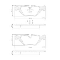 Pastilha de Freio TK271 316 318 323 328 90/ 518 520 525 528 530 540 730 750 88/97 M3 92/ M5 88/ Z3 96/ X3 05/ Traseira