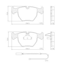 Pastilha de Freio TK274 M5 04/15 525 528 530 535 540 545 750 760 X5 96/ Range Rover 04/ Dianteira