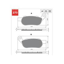 Pastilha de freio tras hd softail gf273s3 gold fren
