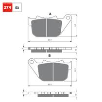 Pastilha de freio tras hd sporter gf274s3 gold fren Pastilha de freio tras hd sporter gf274s3 gold fren