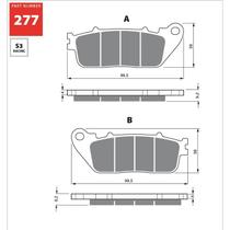 Pastilha de freio tras ho cb1000 abs/s/abs gf277s3 gold fren
