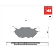 Pastilha de freio tras ya midnight/super tenere gf165s3