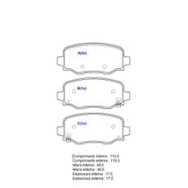 Pastilha De Freio Traseira Compass Sistema Knnor Bremse 1BP30845AA BProauto