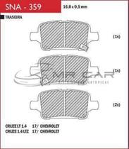 Pastilha de freio traseira do gm cruze 2017... - sna 359 - SPEED BREAKE Pastilha de freio traseira do gm cruze 2017... - sna 359 - SPEED BREAKE