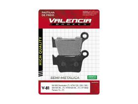 Pastilha de freio traseira ktm xc 450 f 2008/... valencia (v81-fj2000)