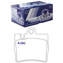 Pastilha De Freio Traseira - Sistema Teves - MB S500 98 / MB S55 AMG 99 a 02 / MB S600 00 a 01 - SYL2303