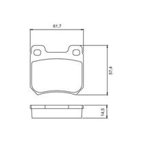 Pastilha de Freio Traseira Vectra 2.0 CD / GSI / GLS 93 / 96 Vectra GLS sem Alarme