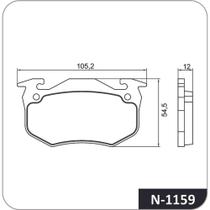 Pastilha de freio traseira xsara/zx sistema bendix Pastilha de freio traseira xsara/zx sistema bendix