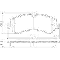 Pastilha de Freio Traseiro Mb Sprinter Furgão 2019 a 2024