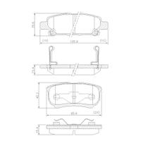 Pastilha de Freio ULT45070 Compass 2.0 16V 11/17 Airtrek 2.4 16V 02/08 Lancer 2.0 16V 08/19 Traseira