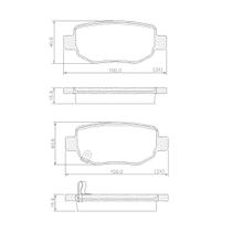 Pastilha de Freio ULT48930 Arizzo 1.5 19/ Cielo 1.6 16V 10/ Celer 1.5 12/ Tiggo 2.0 12/ 1.5 18/ XC60 1.8 16v 13/ Traseira
