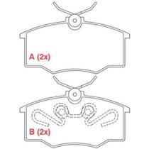 Pastilha de Freio Volkswagen Saveiro 1996 a 2009 WILLTEC