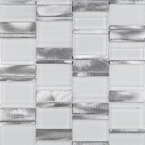 Pastilha de Inox/Vidro Petrus 29,4x29,8 Glass Mosaic