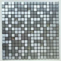 Pastilha de Metal Autocolante 30x30cm Glass Mosaic