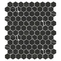 Pastilha de Pedra Natural Favo Black 3X3 Placa 30X30cm Bold - 1314058005 Pastilha de Pedra Natural Favo Black 3X3 Placa 30X30cm Bold - 1314058005