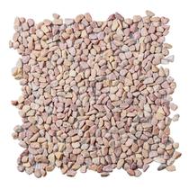 Pastilha de Pedras Naturais Seixos de 30cm x 30cm Rende Glass Mosaic