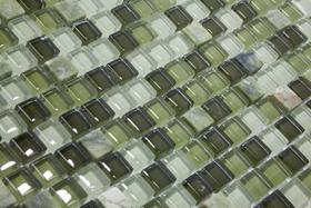 Pastilha de Vidro 30x30 com Pedras Naturais e Metais Prezioza Pastilha de Vidro 30x30 com Pedras Naturais e Metais Prezioza