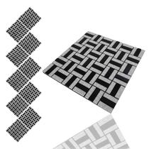 Pastilha De Vidro Adesiva Kit 10 Uni Parede Cozinha Banheiro Sala Decorativa Fácil Aplicacao Moderna Reforma Requintado