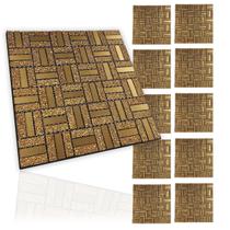 Pastilha De Vidro Adesiva Kit 10 Uni Parede Sala Cozinha Banheiro Decorativa Facil Aplicacao Moderna Requintado Reforma