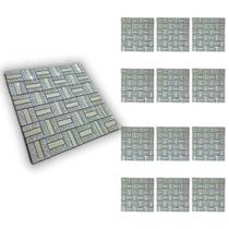 Pastilha De Vidro Adesiva Kit 12 Uni Parede Cozinha Sala Banheiro Decorativa Moderna Requintado Reforma Aplicacao Facil Pastilha De Vidro Adesiva Kit 12 Uni Parede Cozinha Sala Banheiro Decorativa Moderna Requintado Reforma Aplicacao Facil