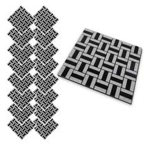 Pastilha De Vidro Adesiva Kit 16 Uni Parede Banheiro Box Cozinha Sala Decorativa Moderna Reforma Facil Aplicacao
