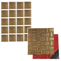 Pastilha De Vidro Adesiva Kit 20 Uni Parede Banheiro Cozinha Decorativa Moderna Reforma Requintado Facil Aplicacao