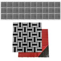 Pastilha De Vidro Adesiva Kit 30 Uni Parede Banheiro Box Cozinha Sala Decorativa Moderna Reforma Facil Aplicacao