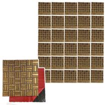Pastilha De Vidro Adesiva Kit 30 Uni Parede Banheiro Cozinha Decorativa Moderna Reforma Requintado Facil Aplicacao
