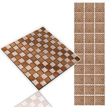 Pastilha De Vidro Adesiva Kit 30 Uni Parede Cozinha Banheiro Sala Decorativa Moderna Requintado Reforma Aplicacao Facil