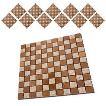 Pastilha De Vidro Autocolante Kit 11 Uni Parede Cozinha Box Banheiro Sala Decorativa Facil Aplicacao Requintada Moderna