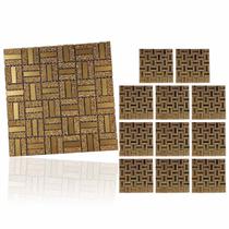 Pastilha De Vidro Autocolante Kit 11 Uni Parede Sala Cozinha Box Banheiro Decorativa Facil Aplicacao Requintado Moderna