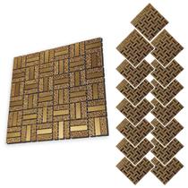 Pastilha De Vidro Autocolante Kit 15 Uni Parede Sala Cozinha Box Banheiro Decorativa Facil Aplicacao Requintado Moderna