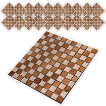 Pastilha De Vidro Autocolante Kit 20 Uni Parede Cozinha Banheiro Box Sala Decorativa Facil Aplicacao Requintada Moderna