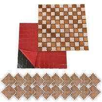 Pastilha De Vidro Autocolante Kit 20 Uni Parede Cozinha Box Banheiro Sala Decorativa Facil Aplicacao Requintada Moderna Pastilha De Vidro Autocolante Kit 20 Uni Parede Cozinha Box Banheiro Sala Decorativa Facil Aplicacao Requintada Moderna