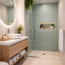 Pastilha de Vidro Cinza 30x30 K2511 Glass Mosaic Pastilha de Vidro Cinza 30x30 K2511 Glass Mosaic