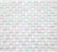Pastilha de vidro com pedra MT721 - MATISSE BRANCO FURTACOR 30x30cm