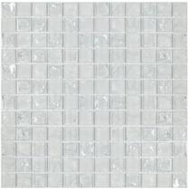PASTILHA DE VIDRO CRAQUELADA IC01 - ICE BRANCA 30x30cm
