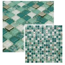Pastilha De Vidro Cristal Pedras Preciosas Para Cozinha Cozinha 30x30cm Diversas Cores - La Bella Griffe