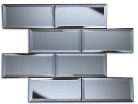 PASTILHA DE VIDRO ESPELHO MBM05 - MIRROR BRICK GRAY 37,6x30,5cm