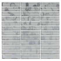 Pastilha de Vidro Evolution White 9,5X2,3 Placa 30X30cm - 1313121004