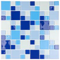 Pastilha de Vidro K2411 - MISCELANEA CRISTAL AZUL 29,7x29,7cm