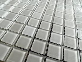 Pastilha de Vidro K2501 - CRISTAL LISA BRANCA 30x30cm