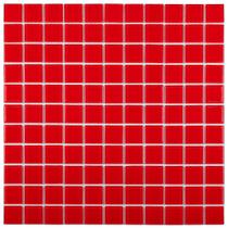 Pastilha de Vidro K2503 - CRISTAL LISA VERMELHO 30x30cm Pastilha de Vidro K2503 - CRISTAL LISA VERMELHO 30x30cm