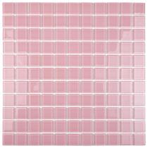 Pastilha de Vidro - K2509 - CRISTAL LISA ROSA 30x30cm