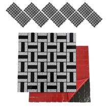 Pastilha De Vidro Kit 10 Uni Adesiva Parede Cozinha Lavabo Sala Decorativa Moderna Requintado Reforma Aplicacao Facil