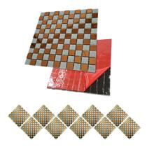 Pastilha De Vidro Kit 10 Uni Adesiva Parede Cozinha Sala Banheiro Decorativa Moderna Requintado Reforma Facil Aplicacao Pastilha De Vidro Kit 10 Uni Adesiva Parede Cozinha Sala Banheiro Decorativa Moderna Requintado Reforma Facil Aplicacao