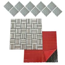 Pastilha De Vidro Kit 10 Uni Adesiva Parede Sala Cozinha Banheiro Facil Aplicacao Decorativa Moderna Reforma Requintado