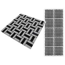 Pastilha De Vidro Kit 10 Uni Autocolante Parede Banheiro Cozinha Decorativa Facil Aplicacao Moderna Reforma Requintado